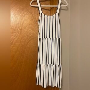 LOFT Striped Sleeveless Dress